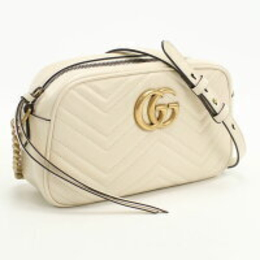 Gucci GG Marmont Camera Bag Shoulder White